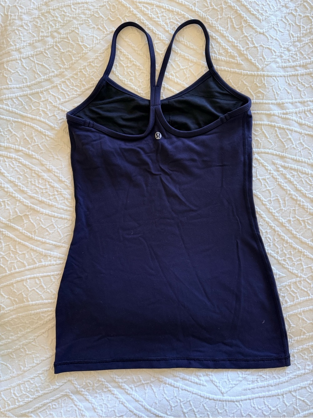 Lululemon Power Y Tank Navy Blue Size 6